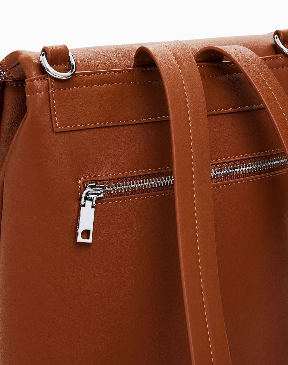 DESIGUAL D2 BACK_HALF HAMPTON CAMEL ДАМСКА ЧАНТА (Размери: 27 x 31 x 12см)