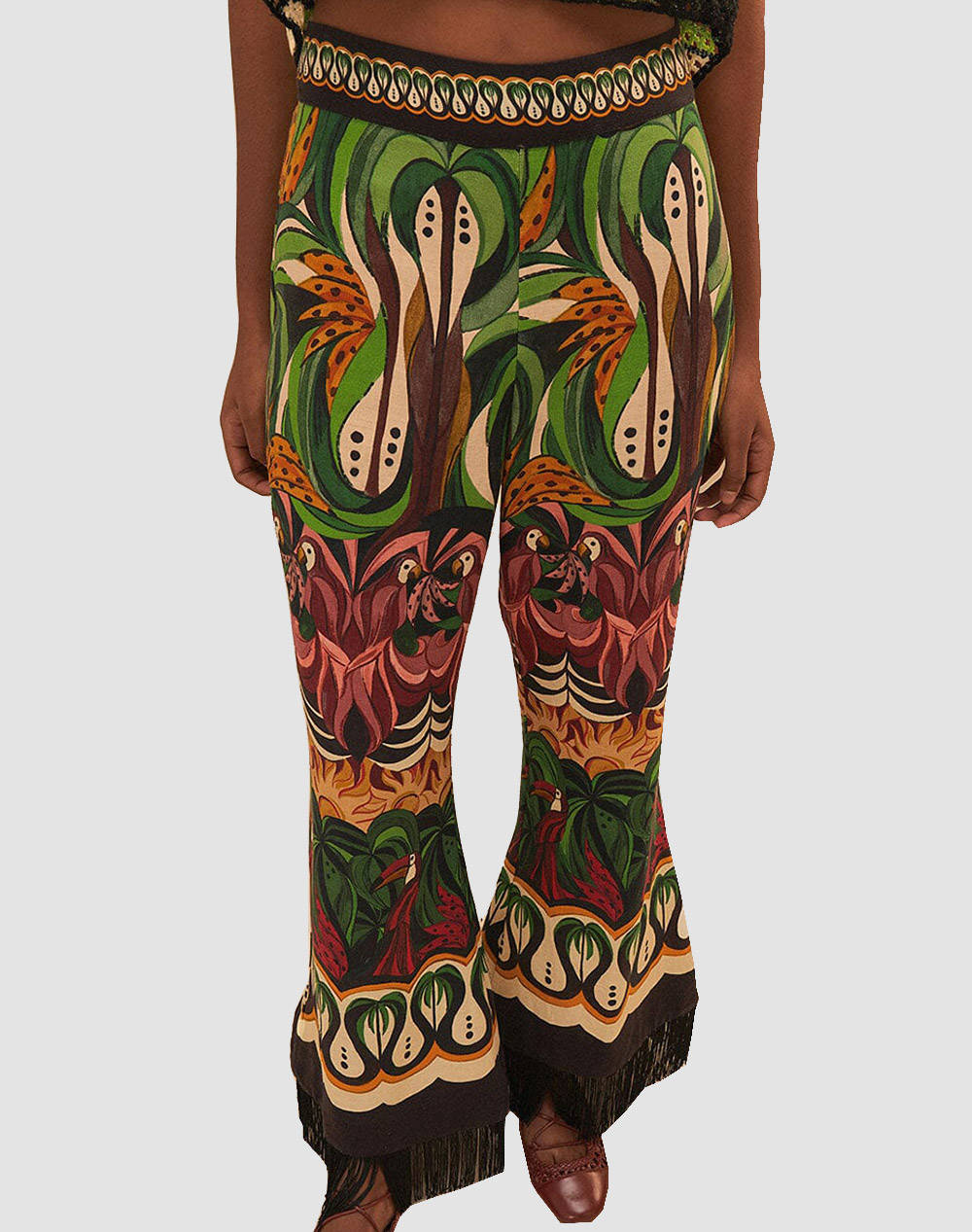 FARM RIO COCONUT TREE FLOW PANTS