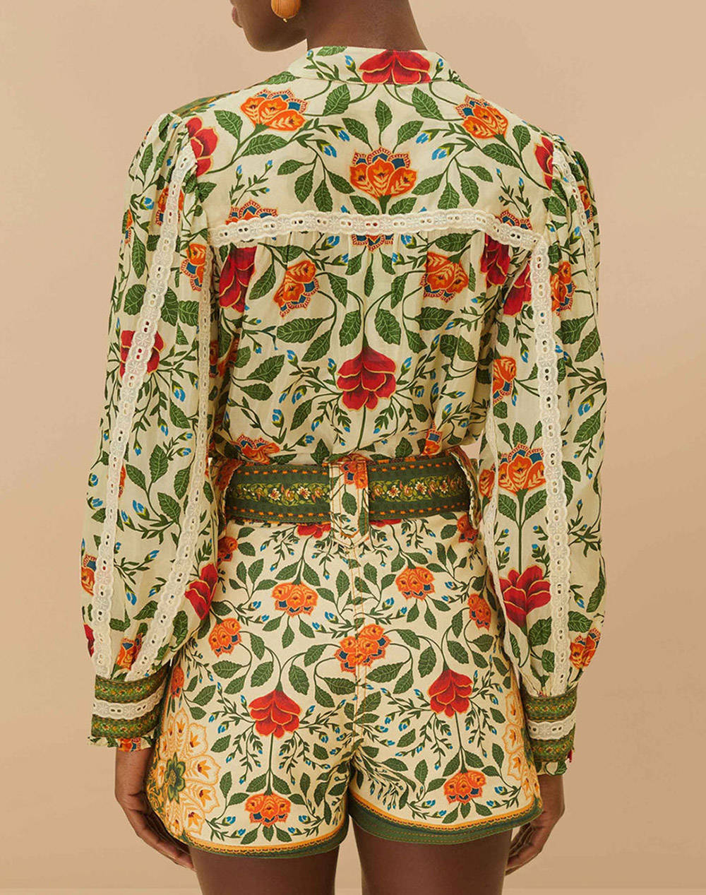 FARM RIO GARDEN TAPESTRY SAND SHORTS