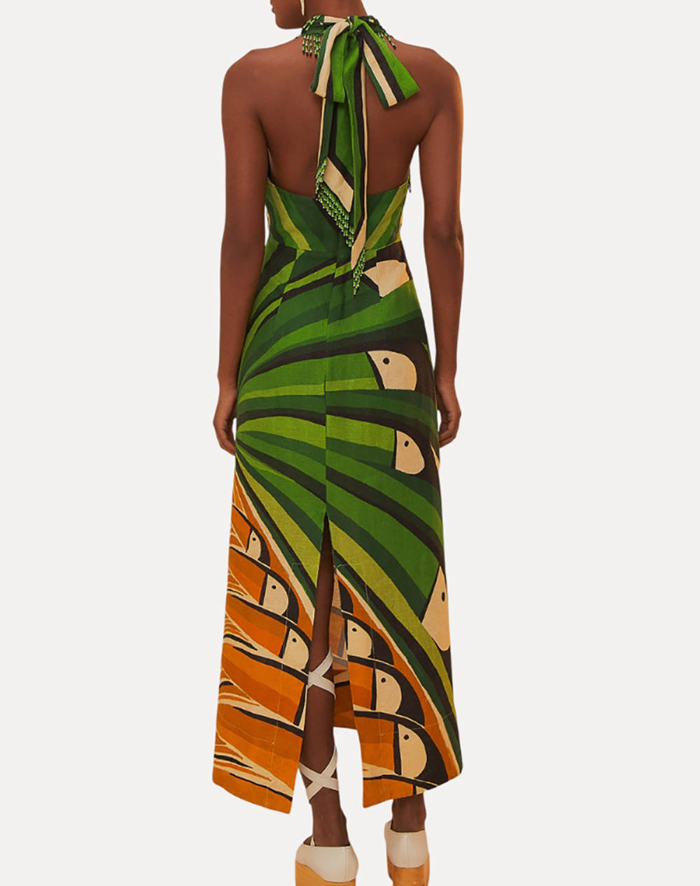 FARM RIO TOUCAN TREE GREEN DRESS