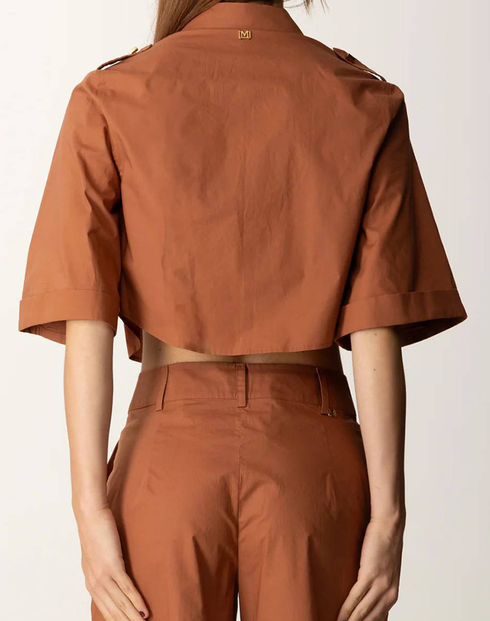 GUESS MARCIANO PAT CROPPED SHIRT - LIGHT STR COTTON POPELIN 110 ДАМСКА РИЗА