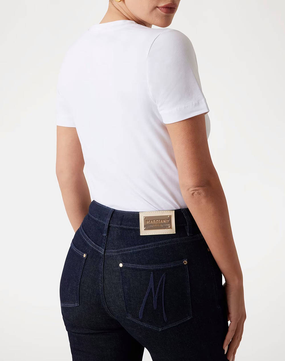 GUESS MARCIANO CANDY RN SS TSHIRT - ORG COTTON STRETCH JERSEY 180 ДАМСКА ТЕНИСКА