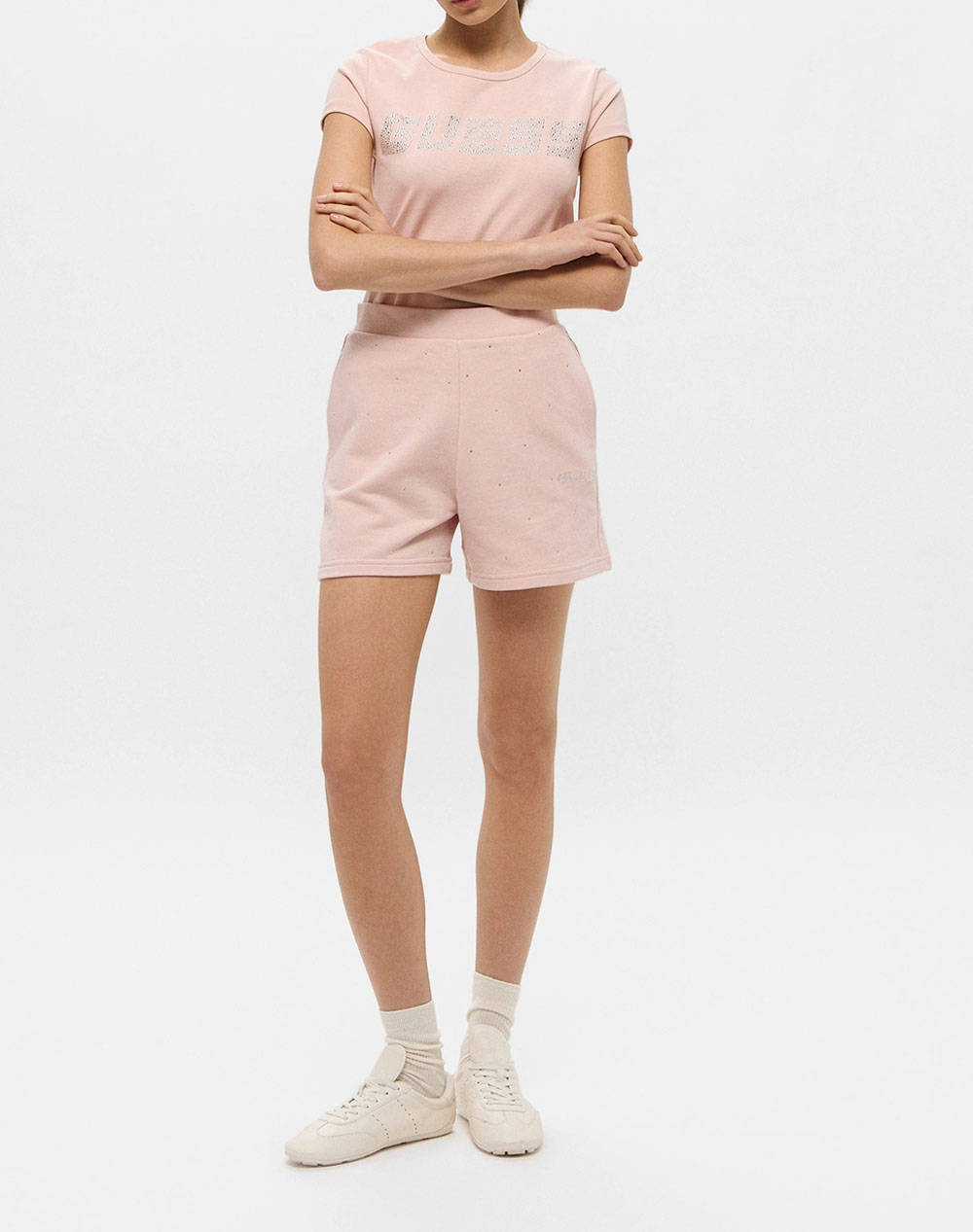 GUESS RHINESTONES SHORT ДАМСКИ КЪСИ ПАНТАЛОНИ
