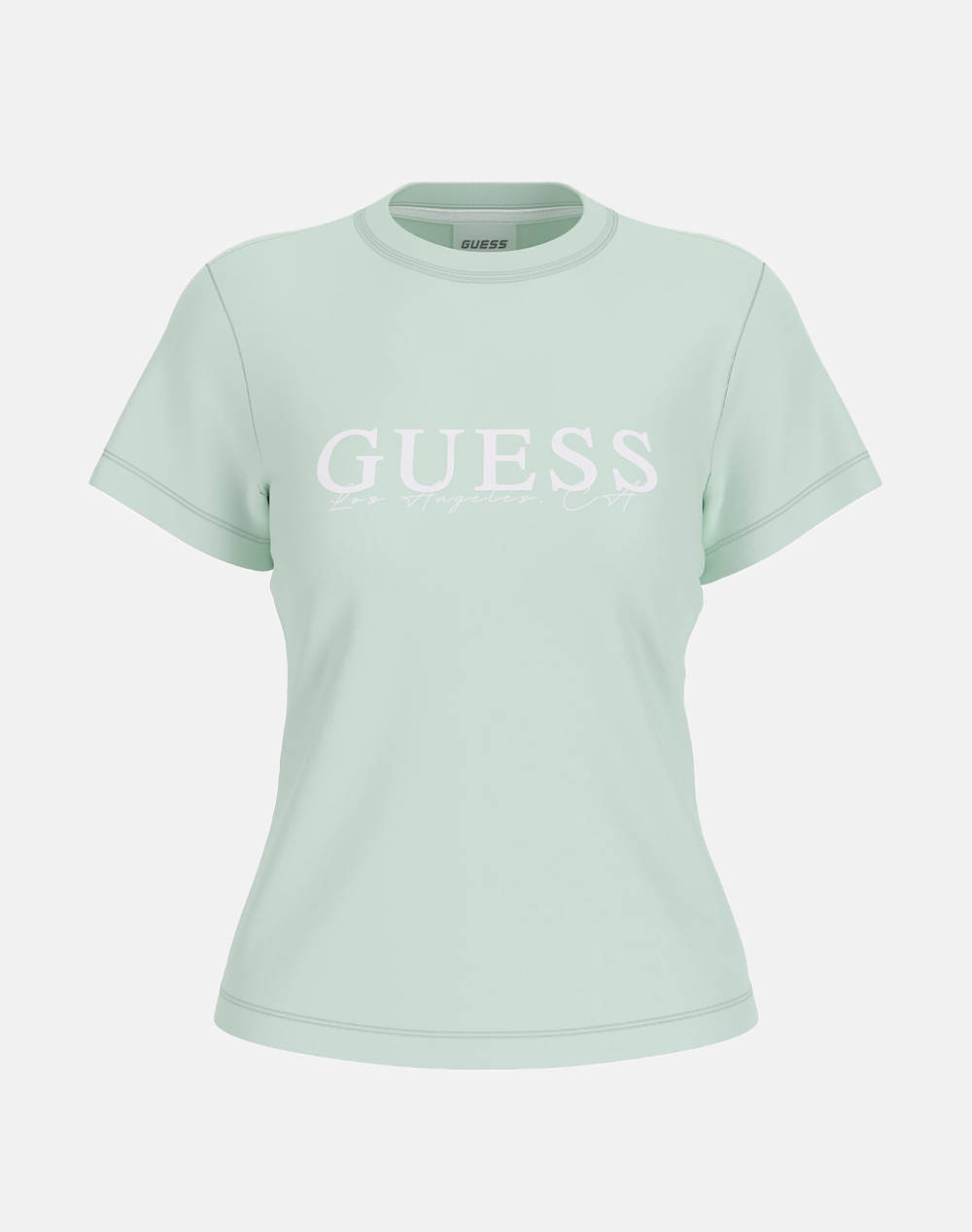 GUESS KAMELIE CN T-SHIRT - MID ORGANIC STRETCH JERSEY 180 ТЕНИСКА W