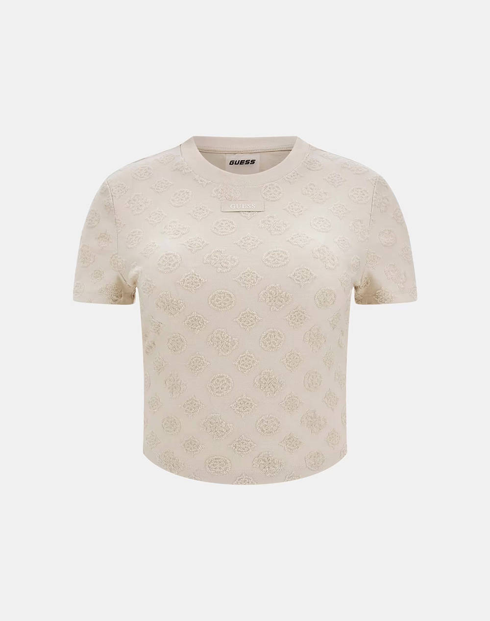 GUESS PEONY JACQUARD KNIT - RECY POLY-COTTON JACQ SPONGE ДАМСКА ТЕНИСКА