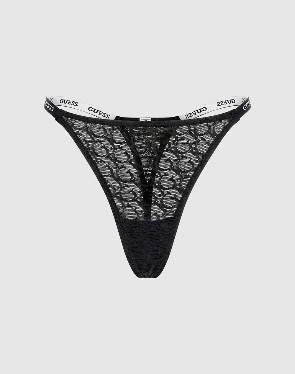 GUESS EDYTHA THONG - GJ JACQUARD MESH БЕЛЬО W