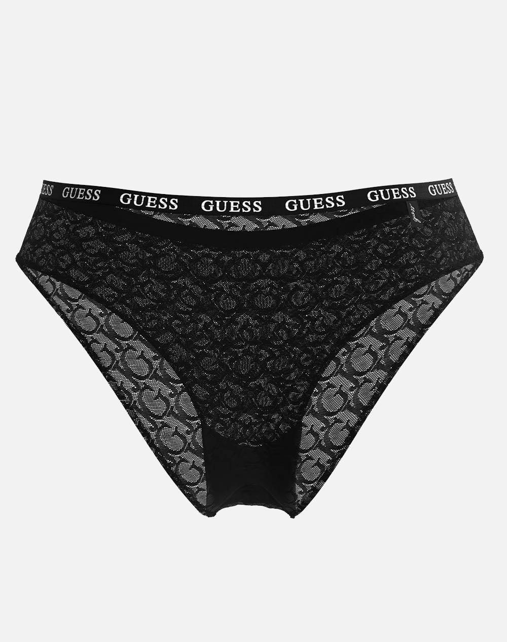 GUESS EDYTHA BRIEF - GJ JACQUARD MESH БЕЛЬО W