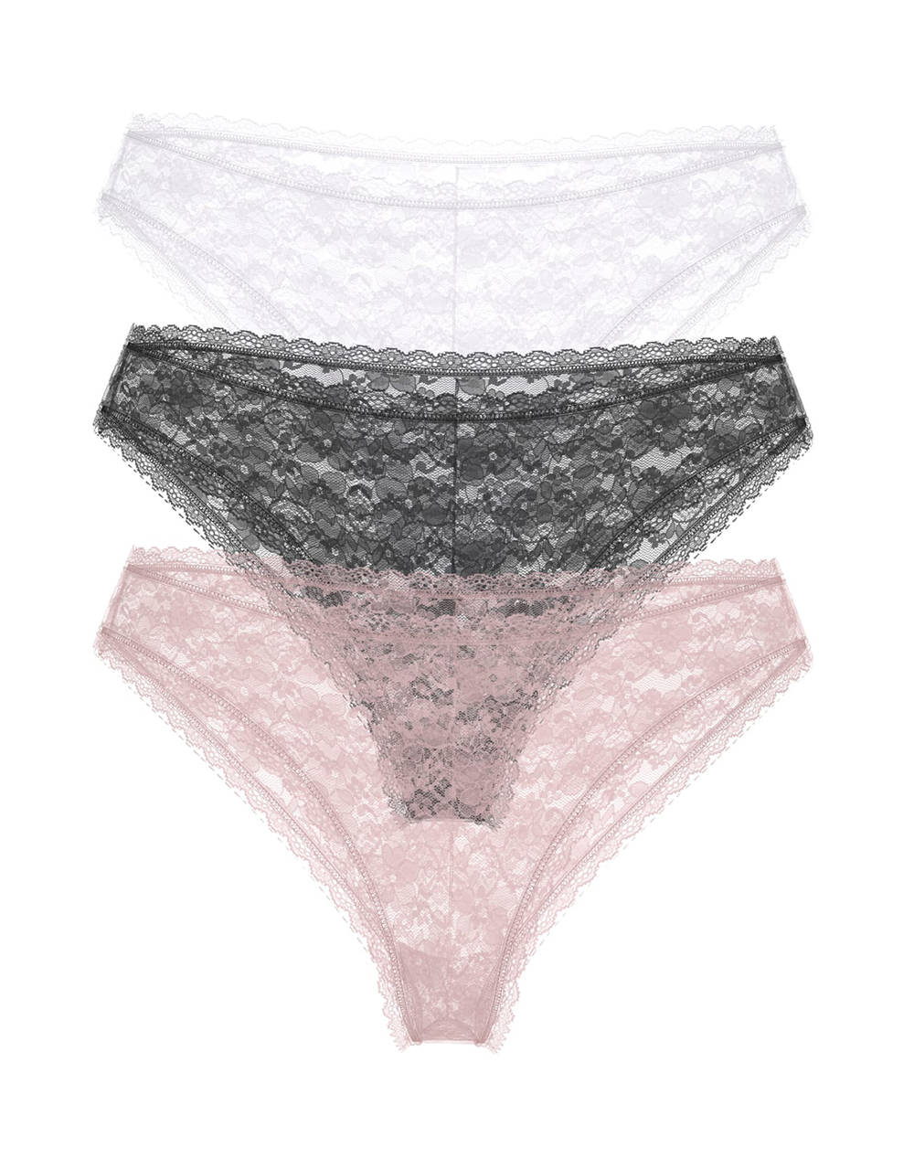 GUESS 3PACK BASIC LACE BRAZILIAN ДАМСКО БЕЛЬО