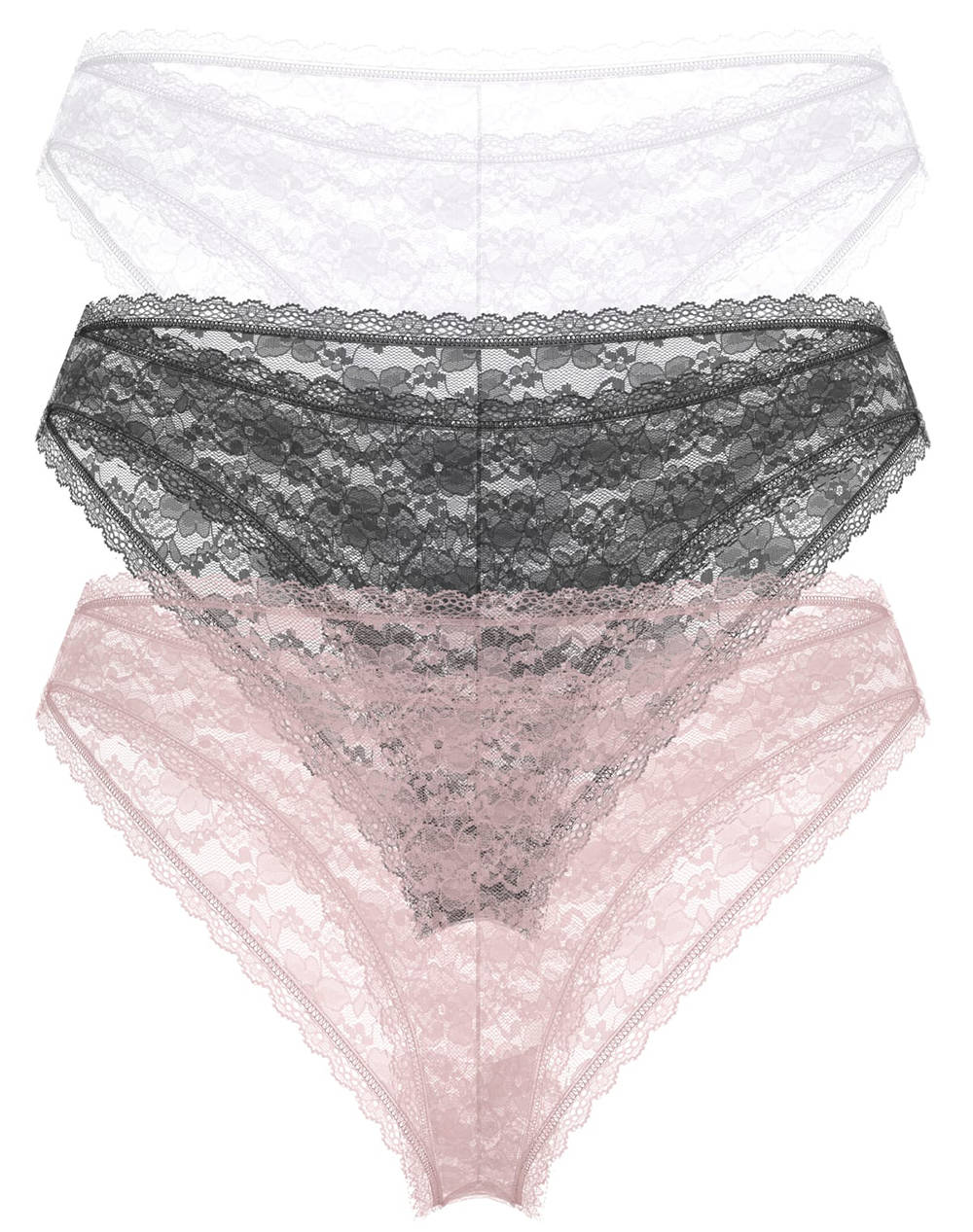 GUESS 3PACK BASIC LACE BRAZILIAN ДАМСКО БЕЛЬО