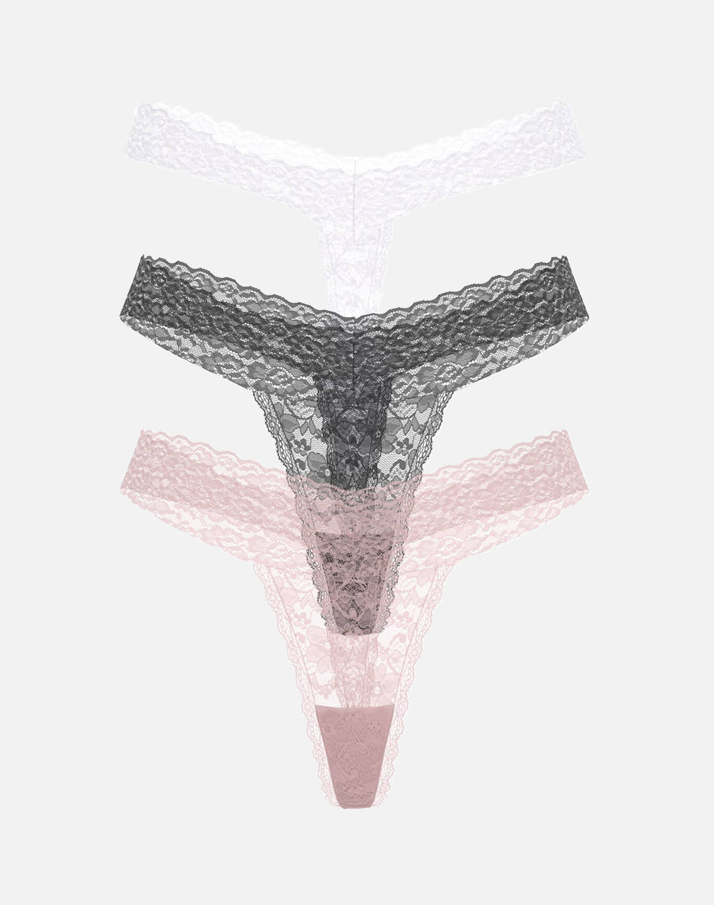 GUESS 3PACK BASIC LACE THONG WOMENS UNDERWEAR