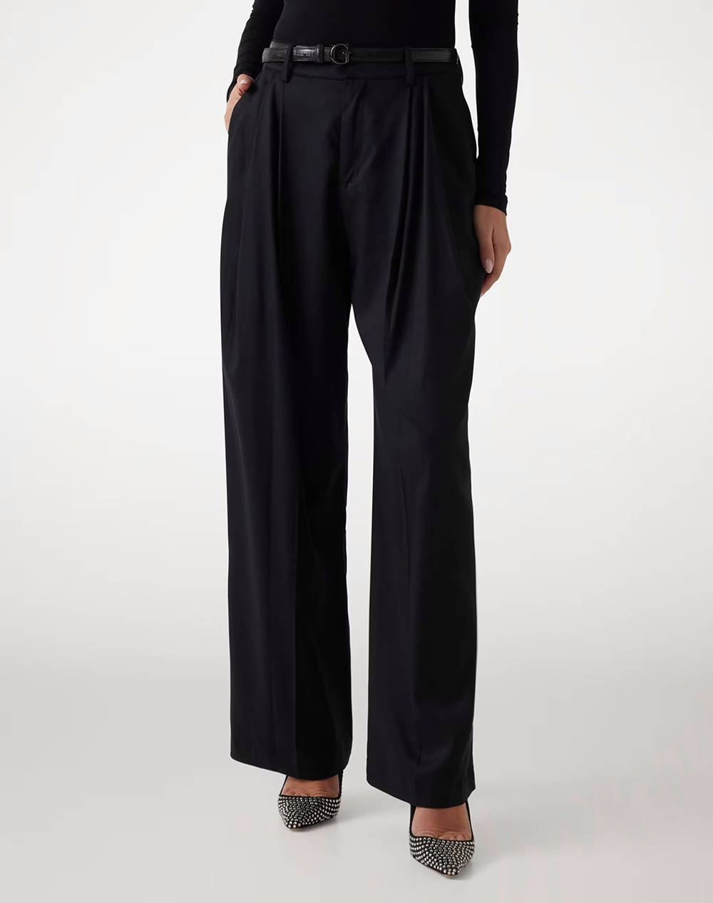 GUESS SANCHA WIDE LEG PANT ДАМСКИ ПАНТАЛОН