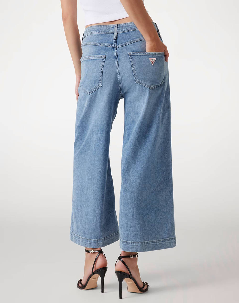 GUESS BELLFLOWER CROP WIDE LEG ДАМСКИ ПАНТАЛОНИ