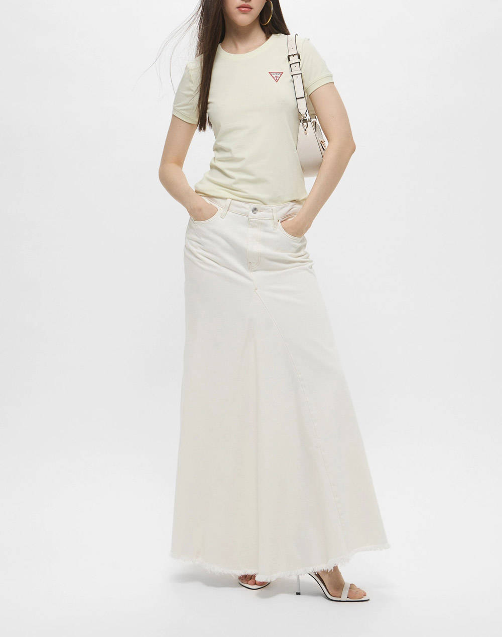 GUESS PANELED MAXI SKIRT ДАМСКА ПОЛА