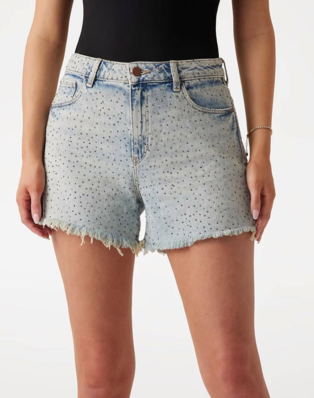 GUESS RELAXED MIDI SHORT ДАМСКИ КЪСИ ПАНТАЛОНИ