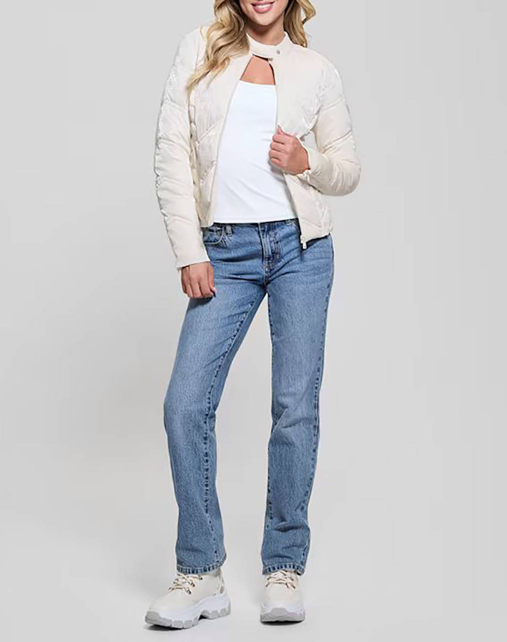 GUESS NEW VONA LOGO JACKET ДАМСКО ЯКЕ