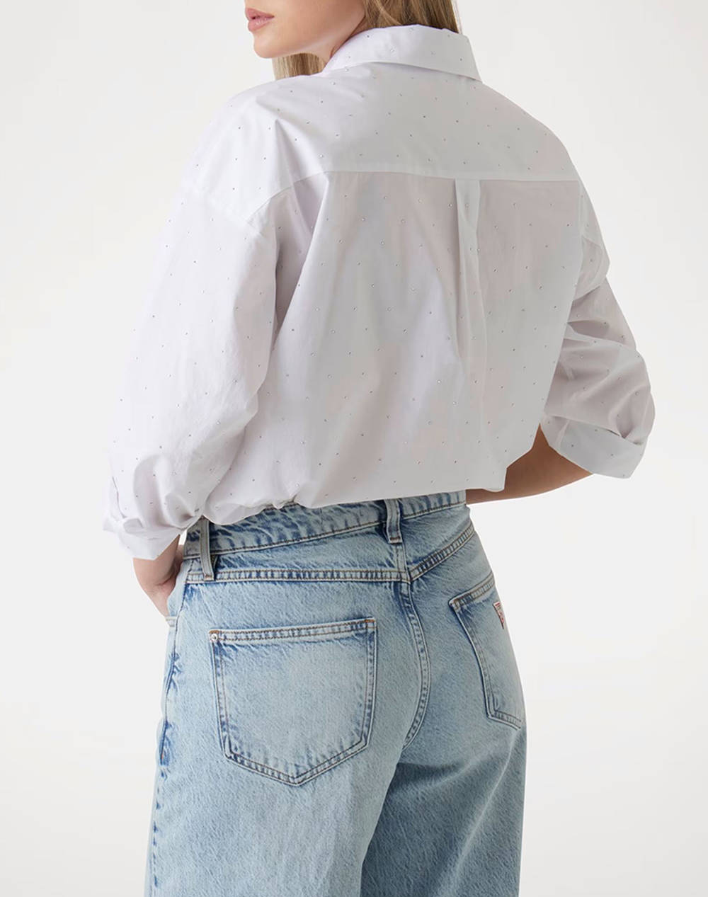 GUESS SILVIA HOTFIX LS SHIRT ДАМСКА РИЗА