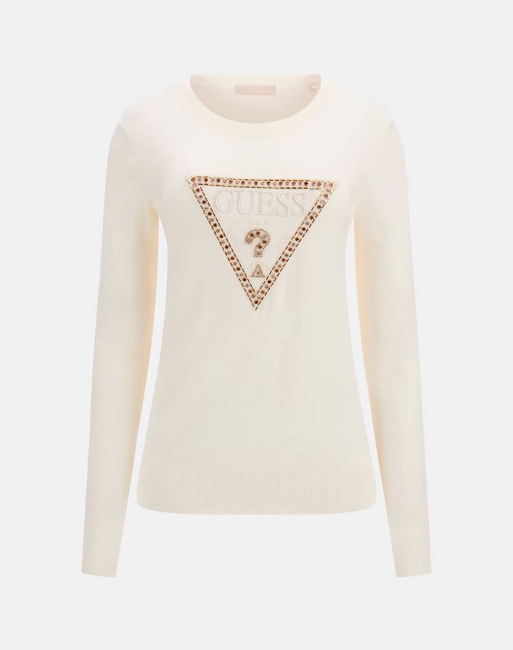 GUESS IVORY TRIANGLE LOGO RN LS SWTR Детска блуза