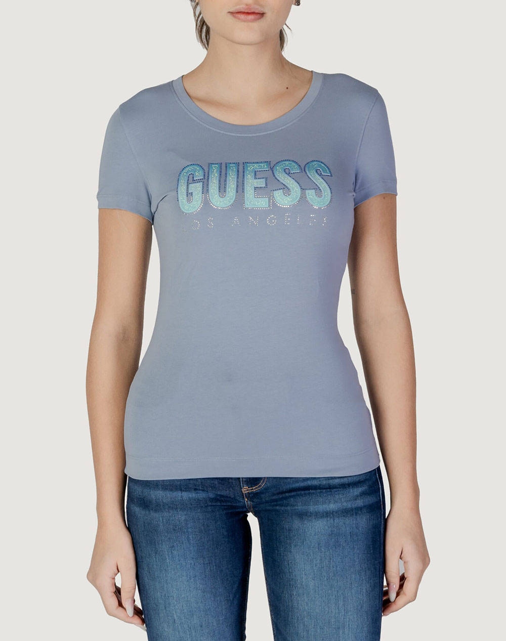 GUESS CN SS GLITTER DEGRADE LOGO TEE ДАМСКА ТЕНИСКА