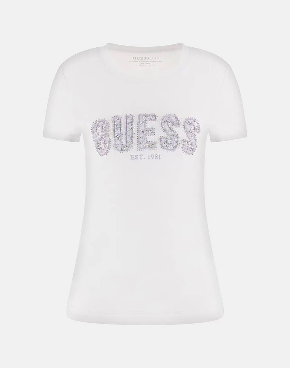 GUESS CN SS LOGO LACE TEE ДАМСКА ТЕНИСКА