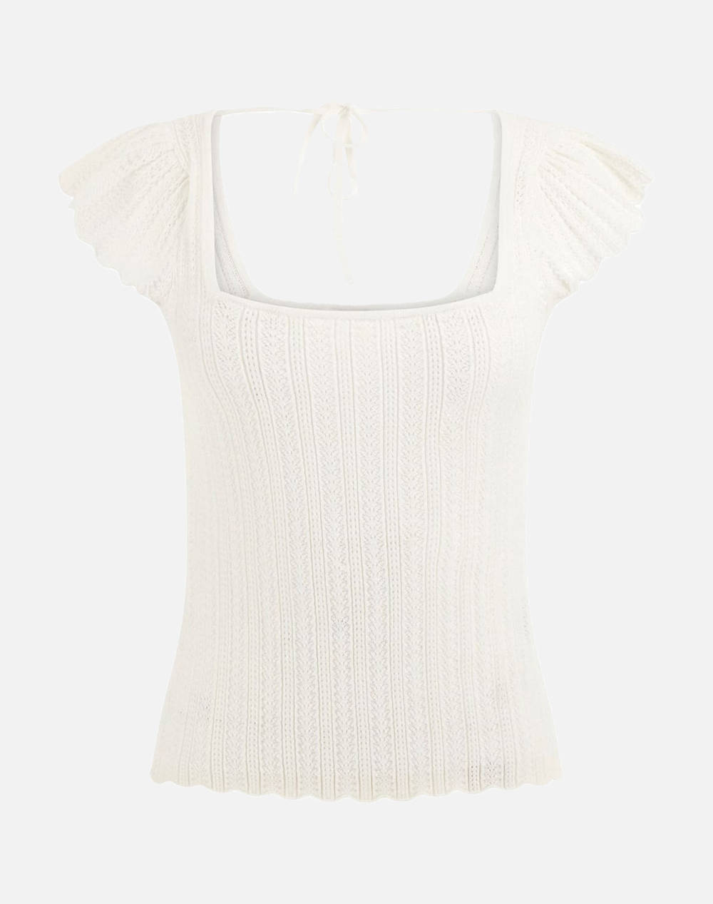 GUESS SS SN POINTELLE LAUREL SWTR ДАМСКА ТЕНИСКА