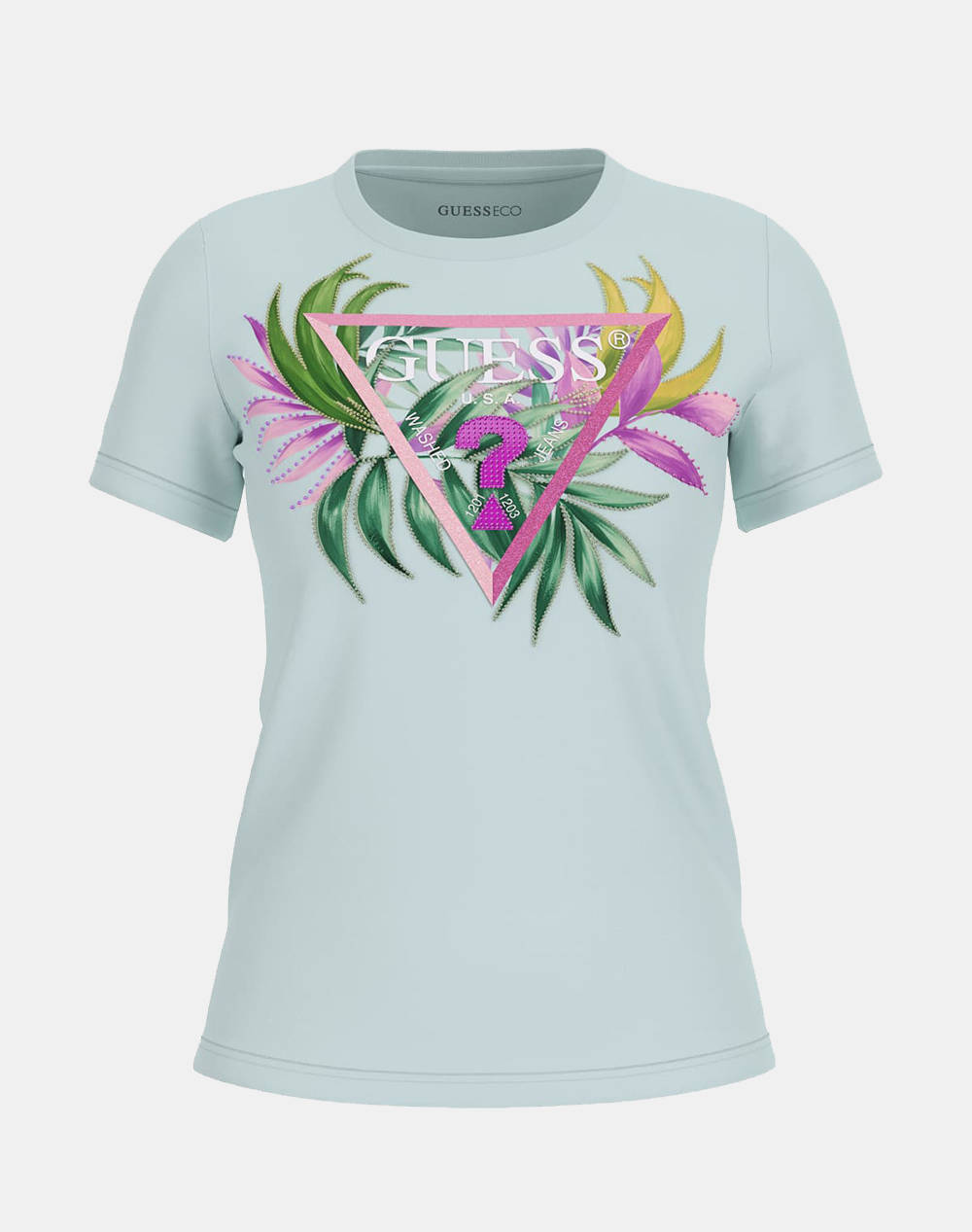 GUESS CN SS LEAF TRIANGLE TEE ДАМСКА ТЕНИСКА