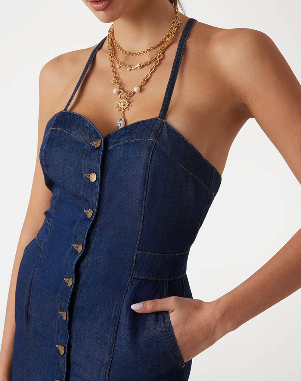 GUESS EDNA DRESS WOMENS DRESS