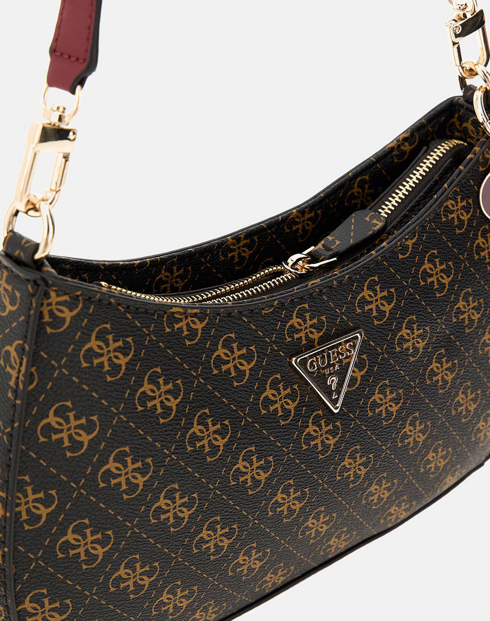 GUESS NOELLE TOP ZIP SHOULDER BAG ДАМСКА ЧАНТА(Размери: 29 x 18 x 6см.)