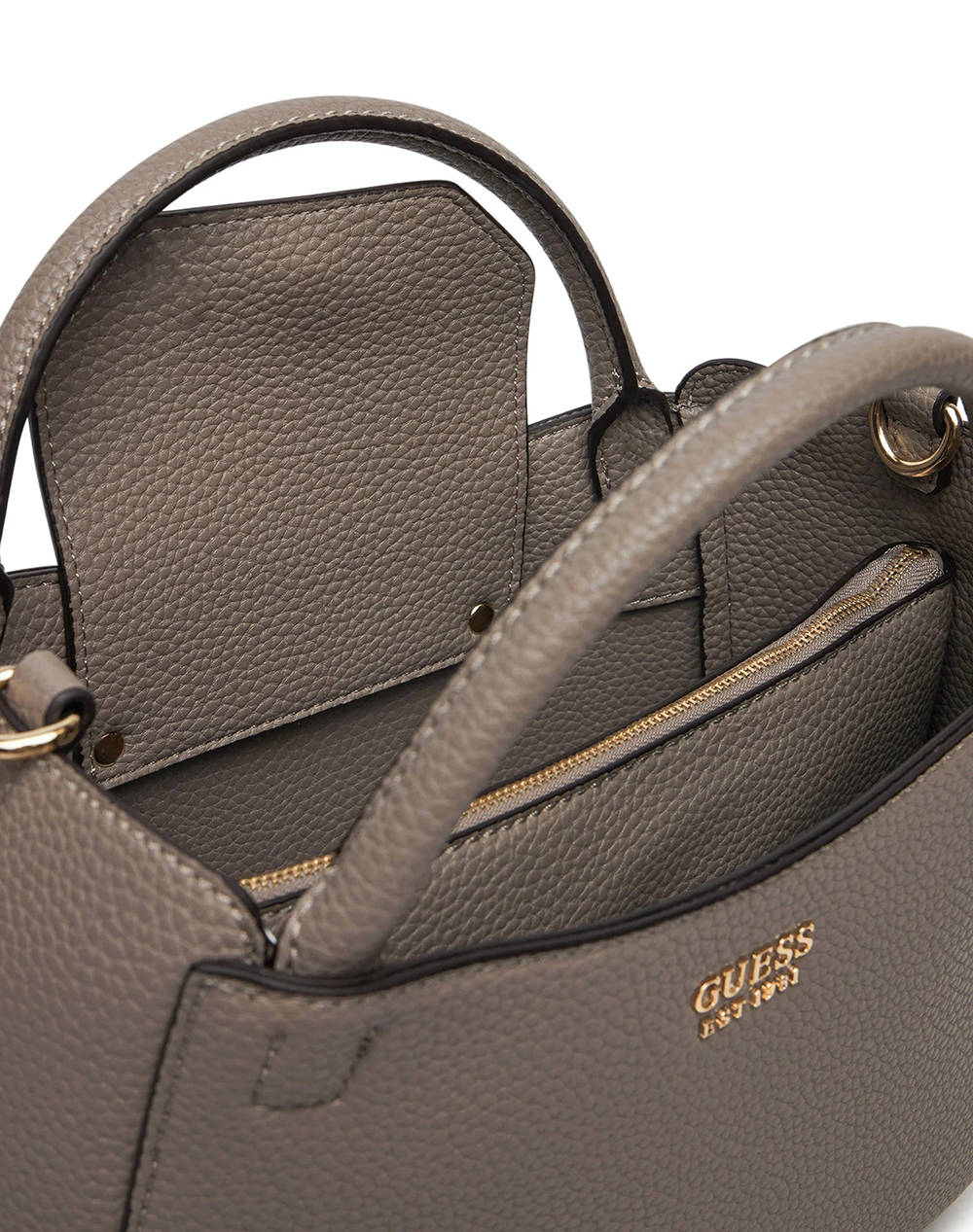 GUESS BRENTON SML GIRLFRIEND SATCHEL ДАМСКА ЧАНТА (Размери: 28 x 21 x 10см.)