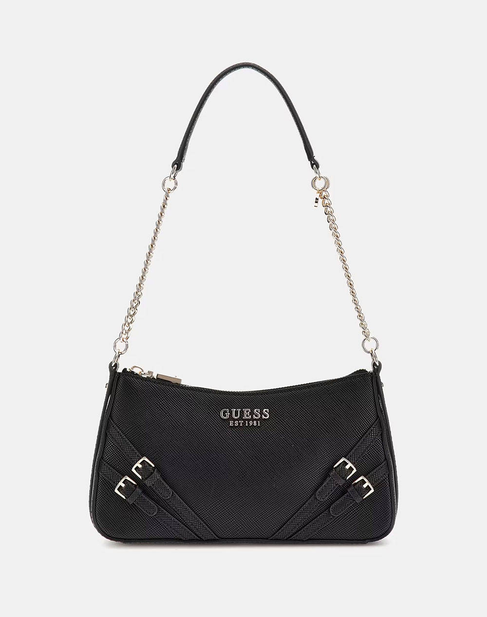 GUESS BRAMINA TOP ZIP SHOULDER ДАМСКА ЧАНТА (Размери: 25 x 14 x 6см.)