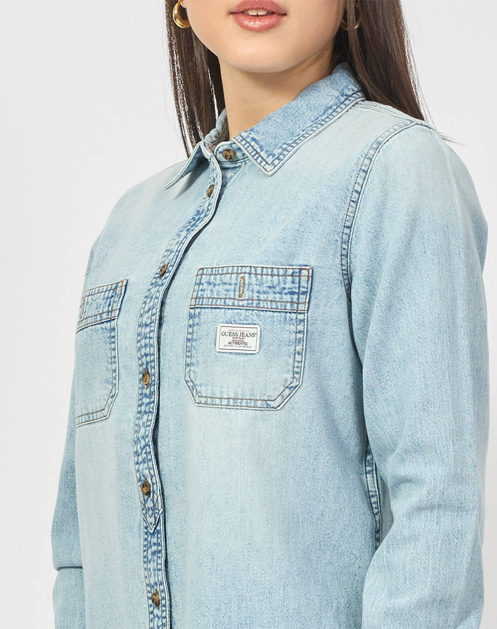 GUESS JEANS GJ REGULAR LS DENIM SHIRT ДАМСКА РИЗА