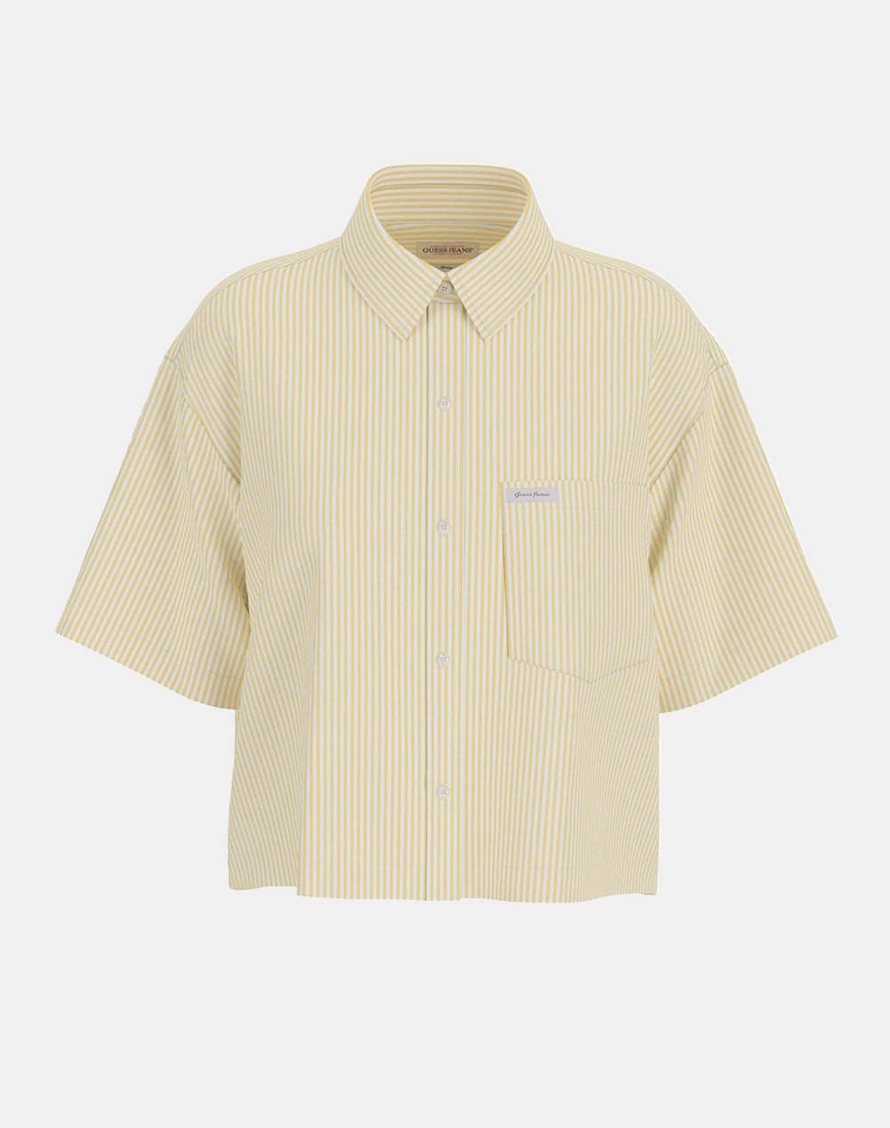 GUESS JEANS GJ SS CAMP COLLAR BO - ORGANIC YD LIGHT COTTON POPLIN ДАМСКА РИЗА