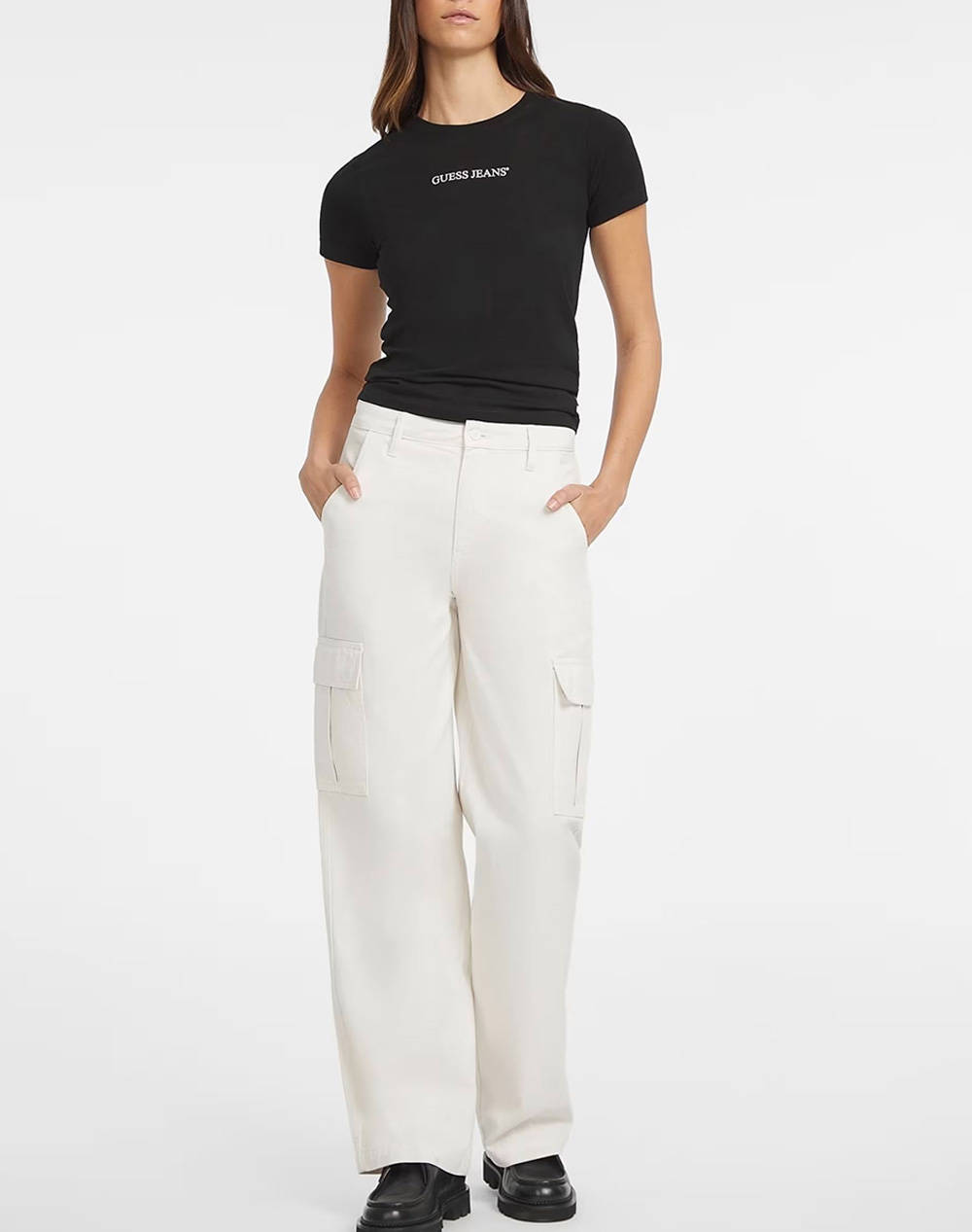 GUESS JEANS GJ SS CN SLIM LOGO PRINT TEE ДАМСКА ТЕНИСКА