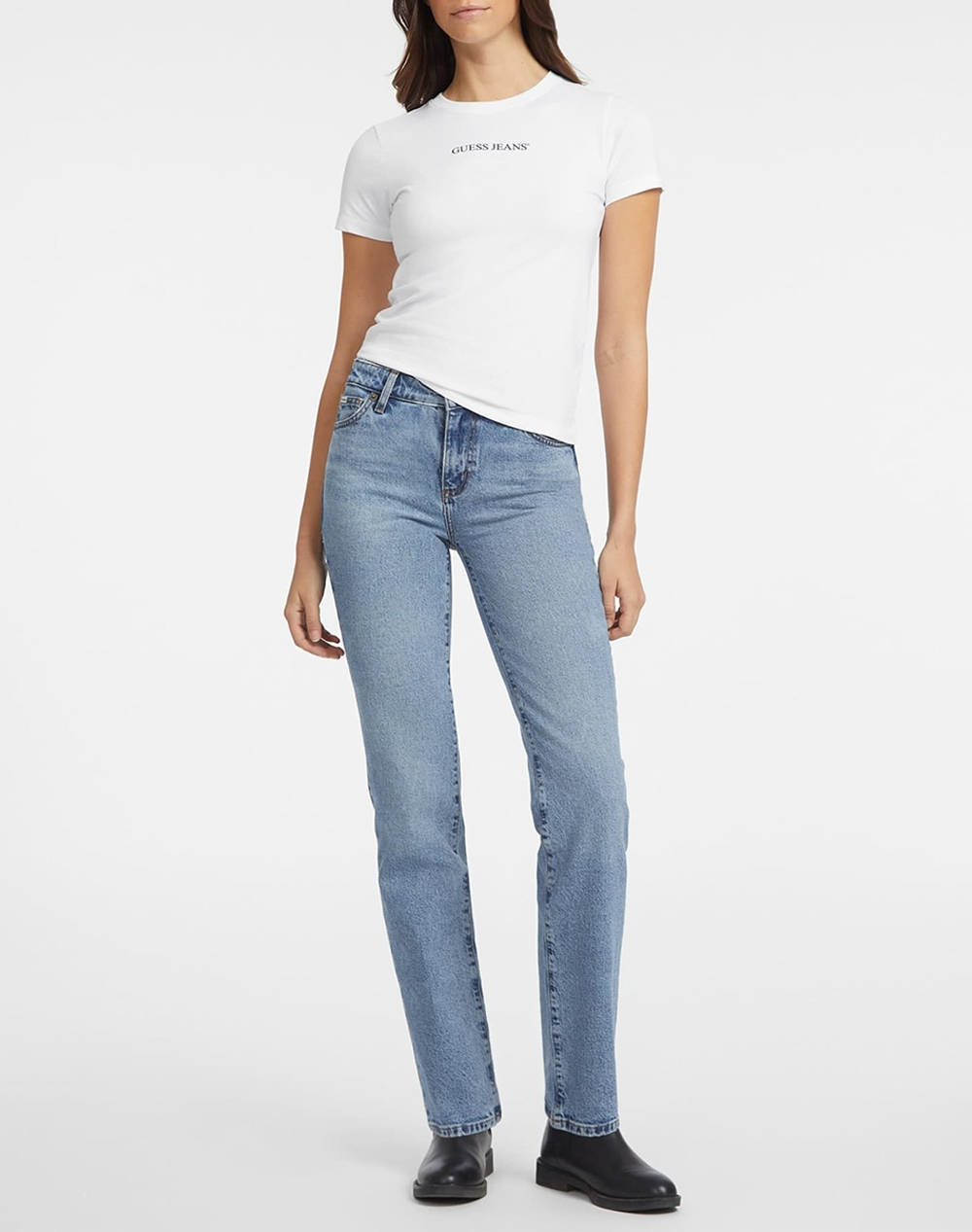 GUESS JEANS GJ SS CN SLIM LOGO PRINT TEE ДАМСКА ТЕНИСКА