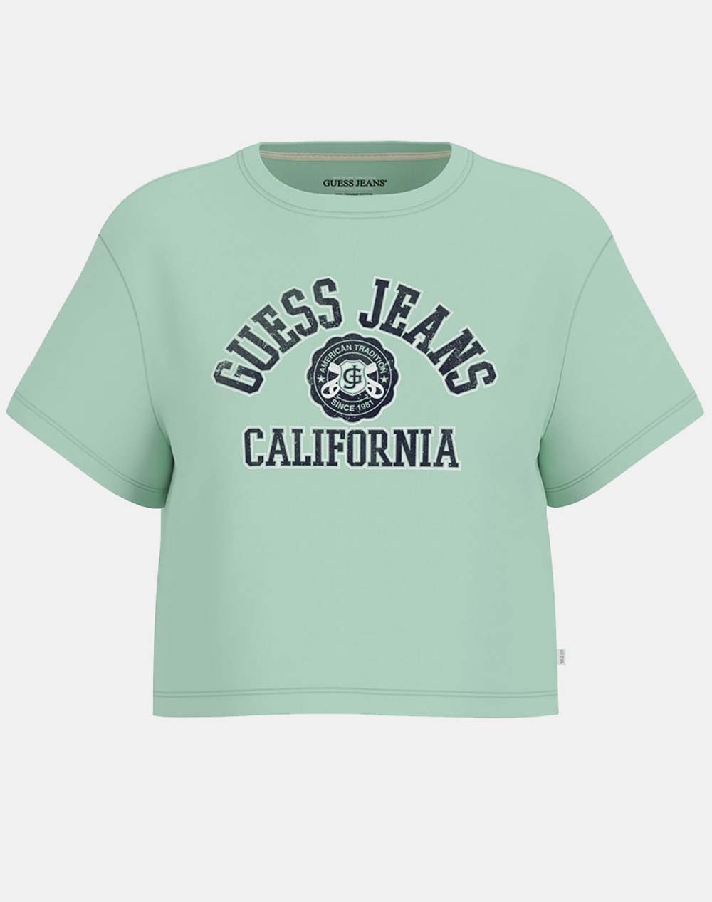 GUESS JEANS GJ SS CN BOXY PRINTED TEE ДАМСКА БЛУЗА