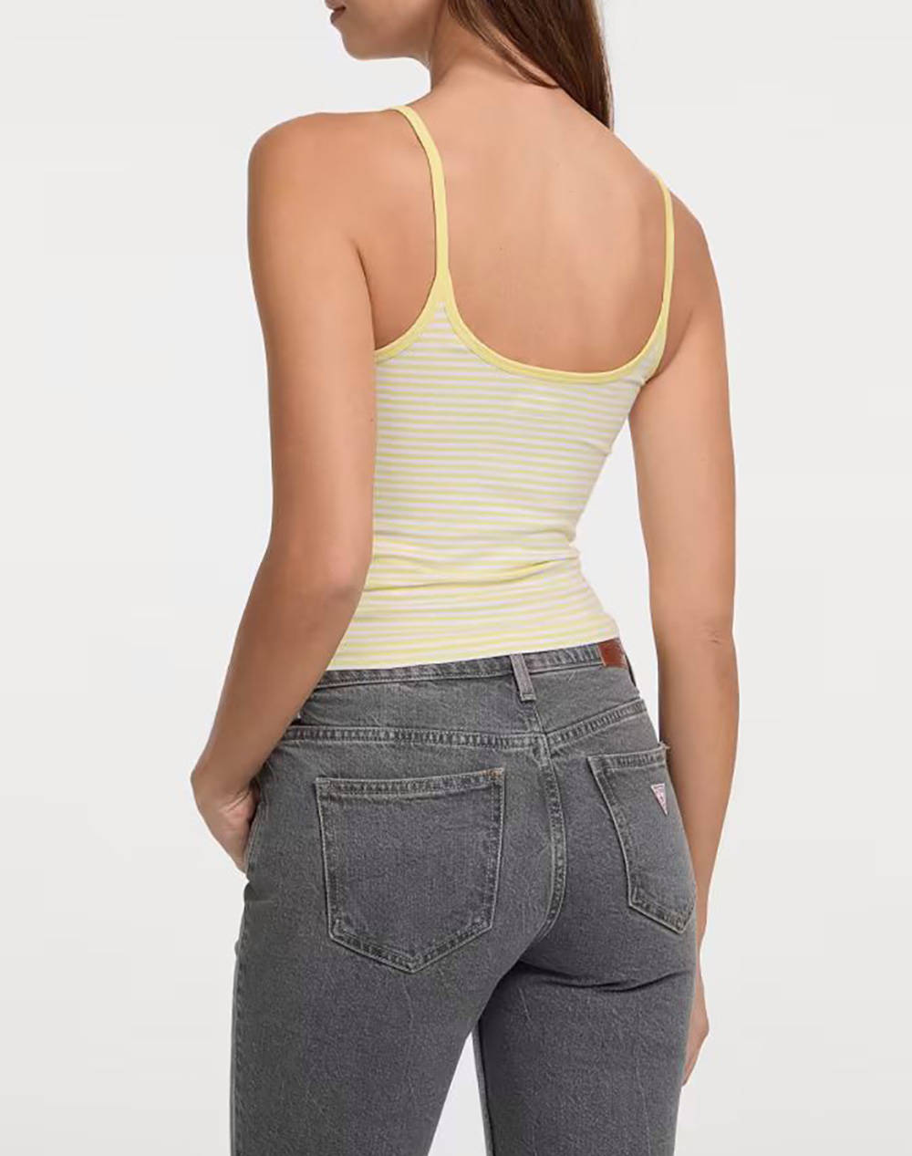 GUESS JEANS GJ EMB STAR TANK TOP - ORG CO JERSEY YD STRETCH 180 ТЕНИСКА W
