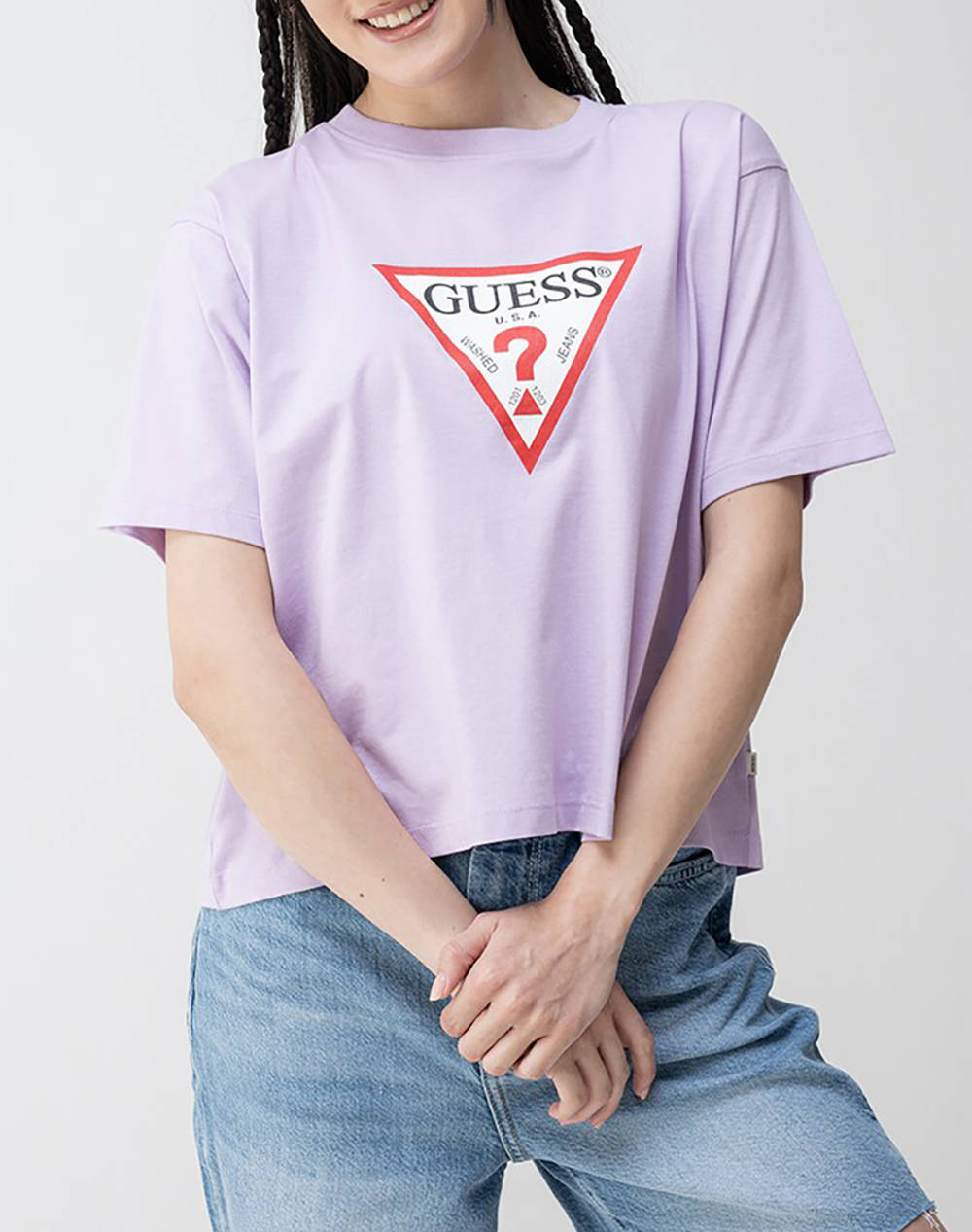 GUESS JEANS GJ SS CN BOXY ICONIC TEE ДАМСКА ТЕНИСКА
