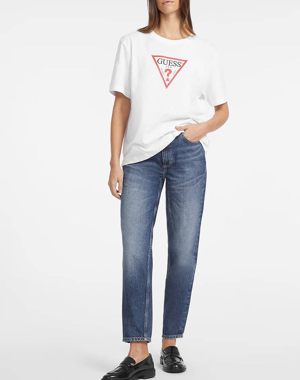 GUESS JEANS GJ SS CN BOXY ICONIC TEE ДАМСКА ТЕНИСКА