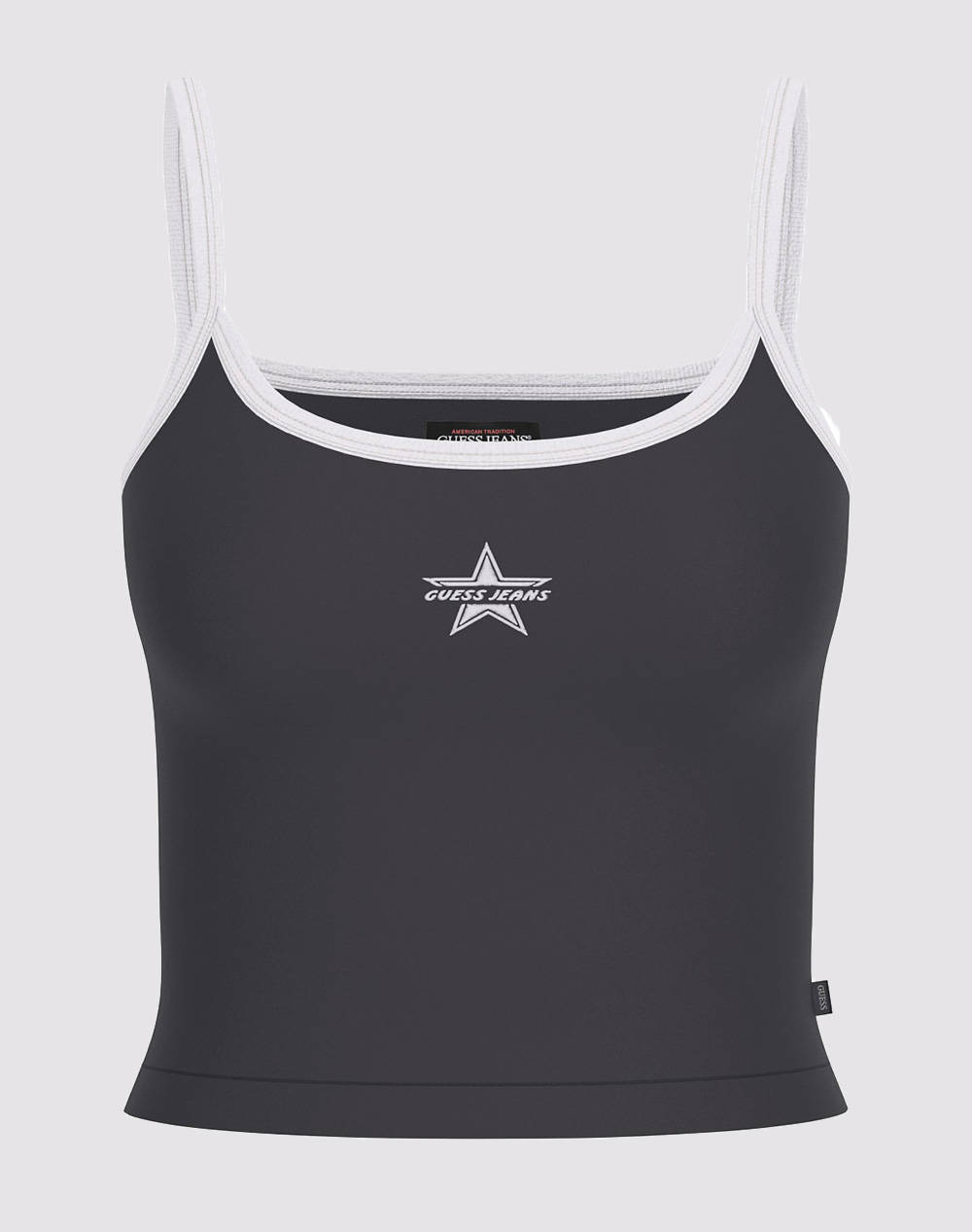 GUESS JEANS GJ EMB STAR TANK TOP - MID ORGANIC STRETCH JERSEY 180 ТЕНИСКА W