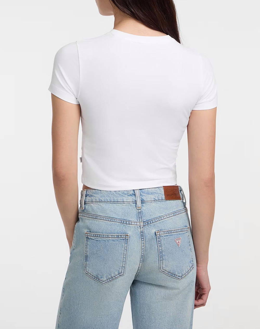 GUESS JEANS GJ SS CN BABY EMB ST - MID ORGANIC STRETCH JERSEY 180 ТЕНИСКА W