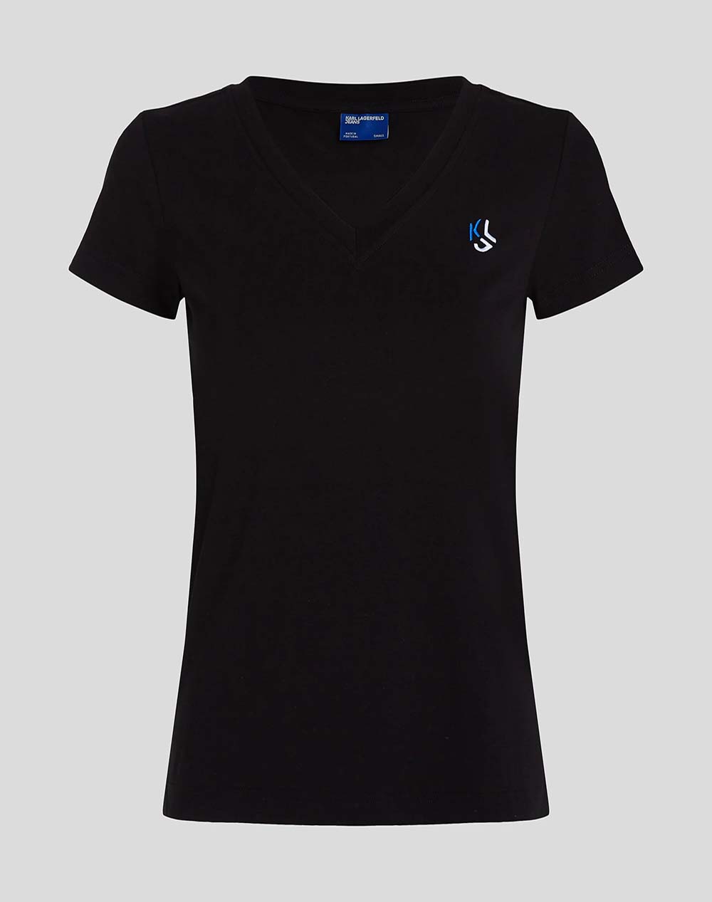 KARL LAGERFELD KLJ SLIM V-NECK TEE