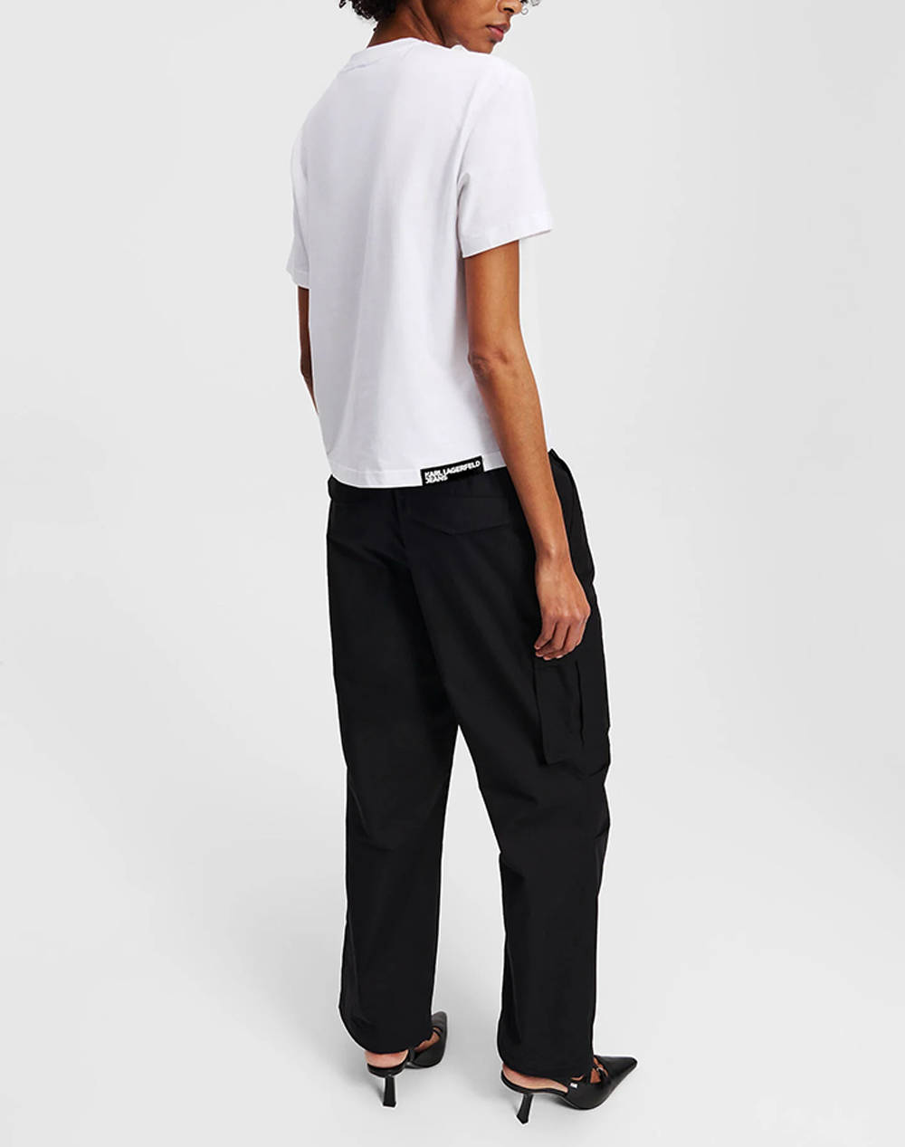 KARL LAGERFELD KLJ REGULAR CROCHET TEE