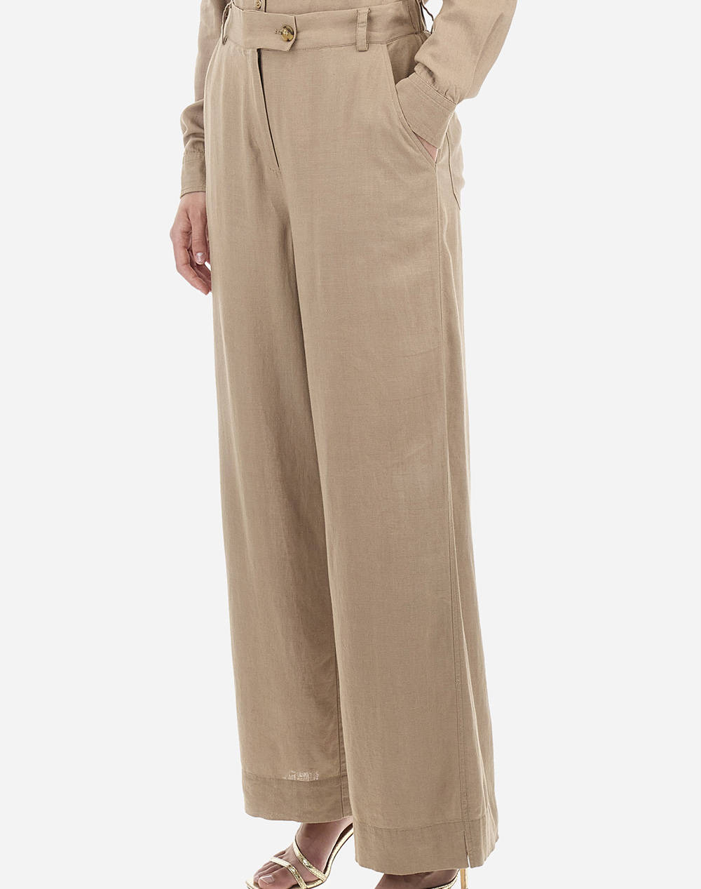 LA MARTINA ПАНТАЛОНИ WOMAN PANT VISCOSE LINEN