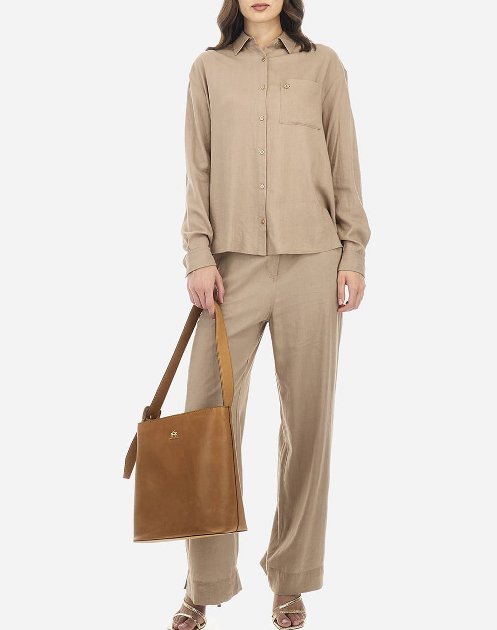 LA MARTINA ПАНТАЛОНИ WOMAN PANT VISCOSE LINEN
