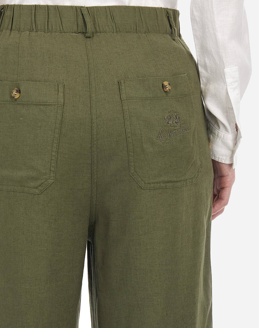LA MARTINA ПАНТАЛОНИ WOMAN PANT VISCOSE LINEN