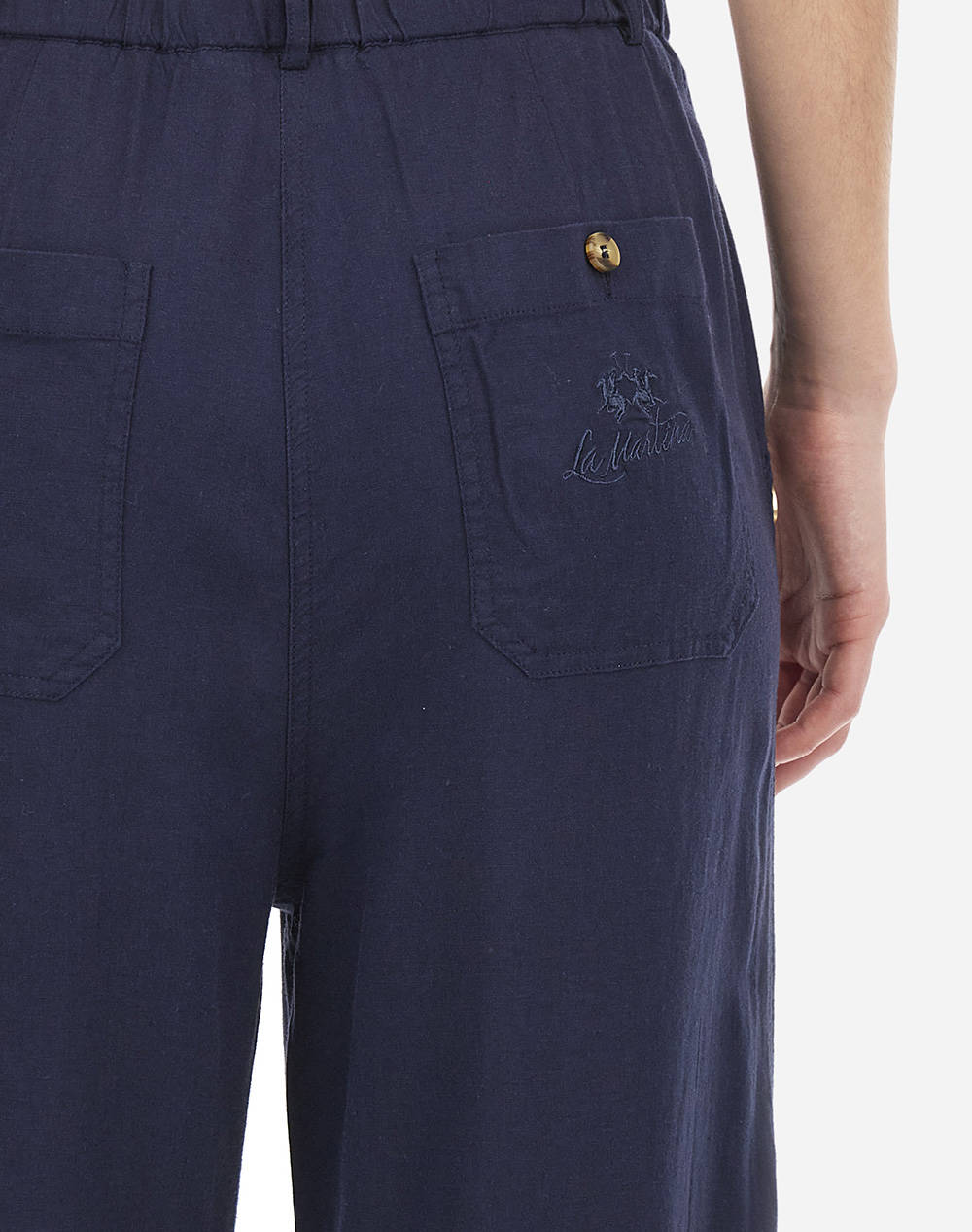 LA MARTINA ПАНТАЛОНИ WOMAN PANT VISCOSE LINEN