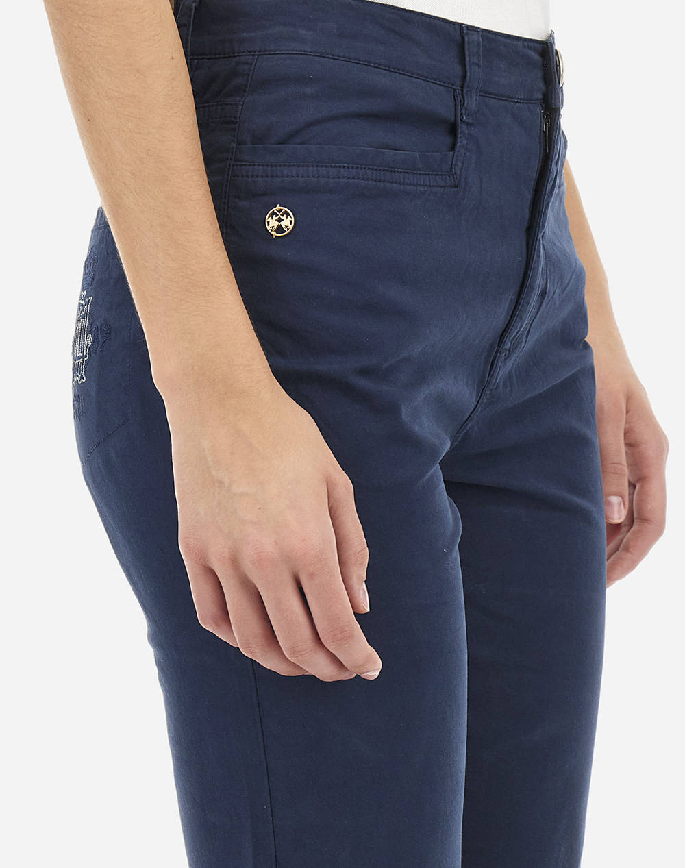 LA MARTINA ПАНТАЛОНИ WOMAN TROUSERS COTTON TWILL