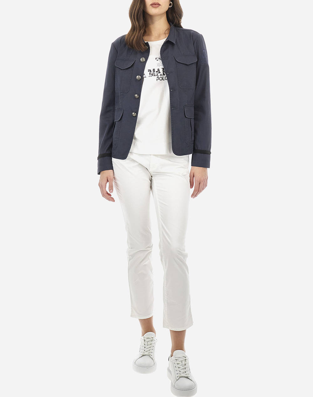LA MARTINA ПАНТАЛОНИ WOMAN TROUSERS COTTON TWILL
