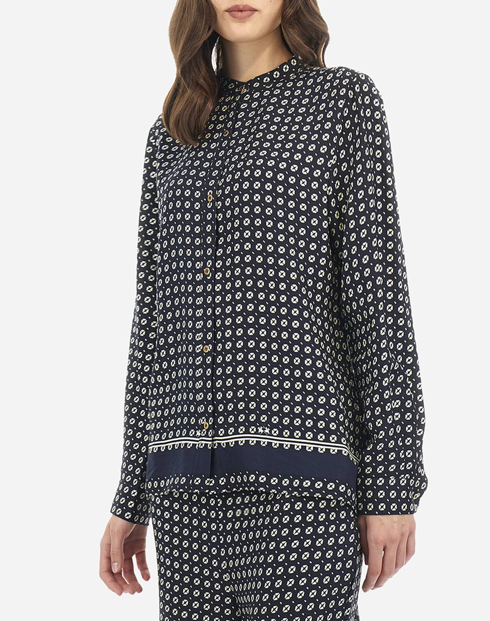 LA MARTINA РИЗА ΜΜ WOMAN SHIRT L/S PRINTED VISCOS