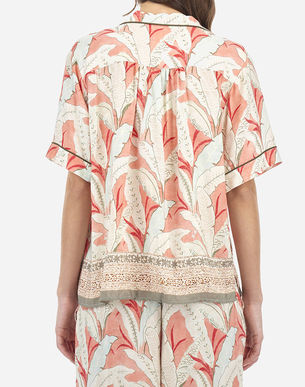 LA MARTINA РИЗА ΚΜ WOMAN SHIRT S/S PRINTED VISCOS