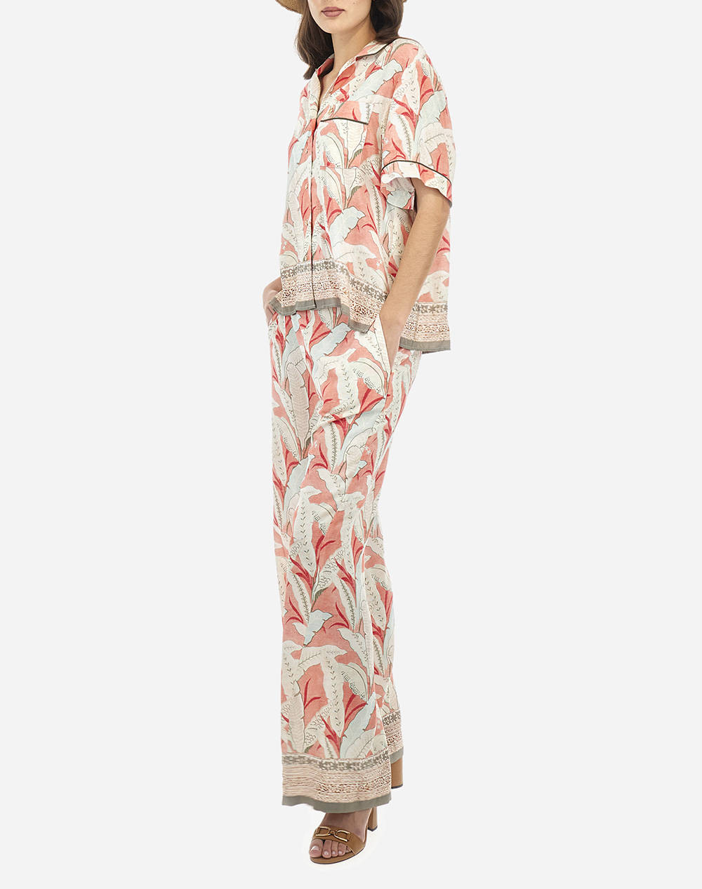LA MARTINA РИЗА ΚΜ WOMAN SHIRT S/S PRINTED VISCOS